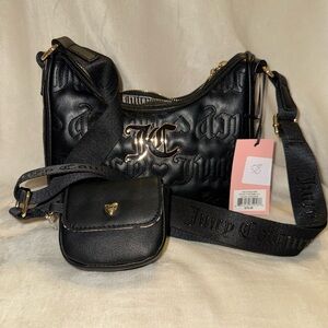 Juicy Couture Elegant Black Shoulder Bag Duo
